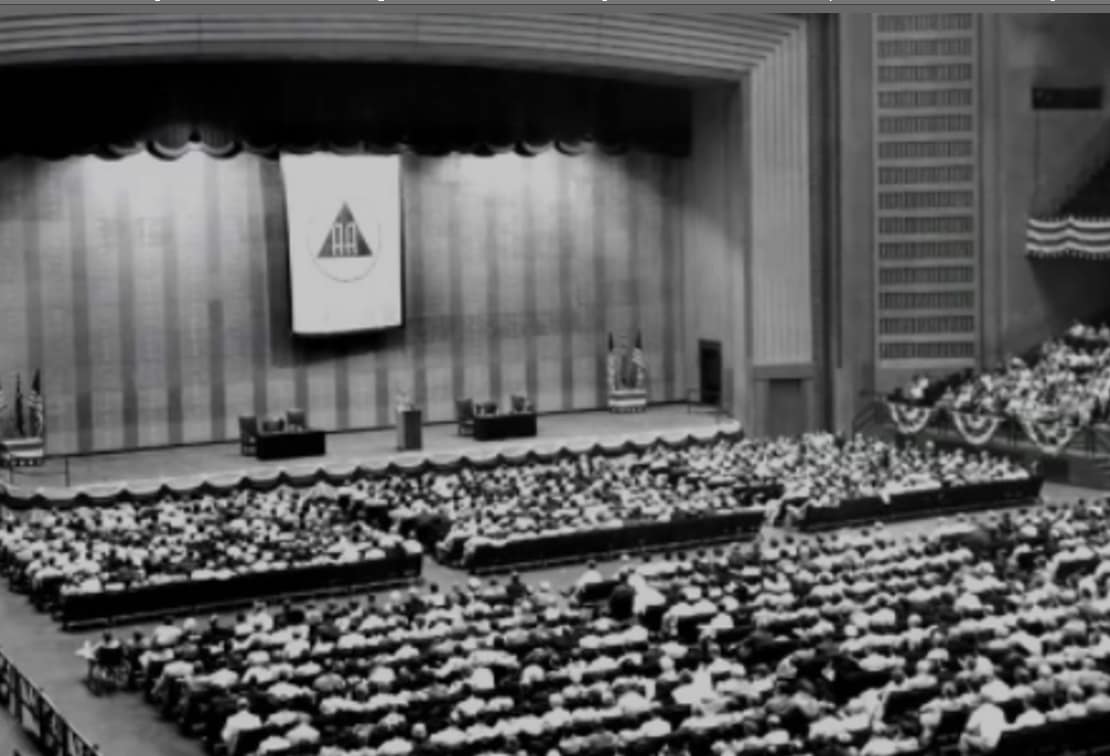 large conference of the religious subculture Alcoholics Anonymous