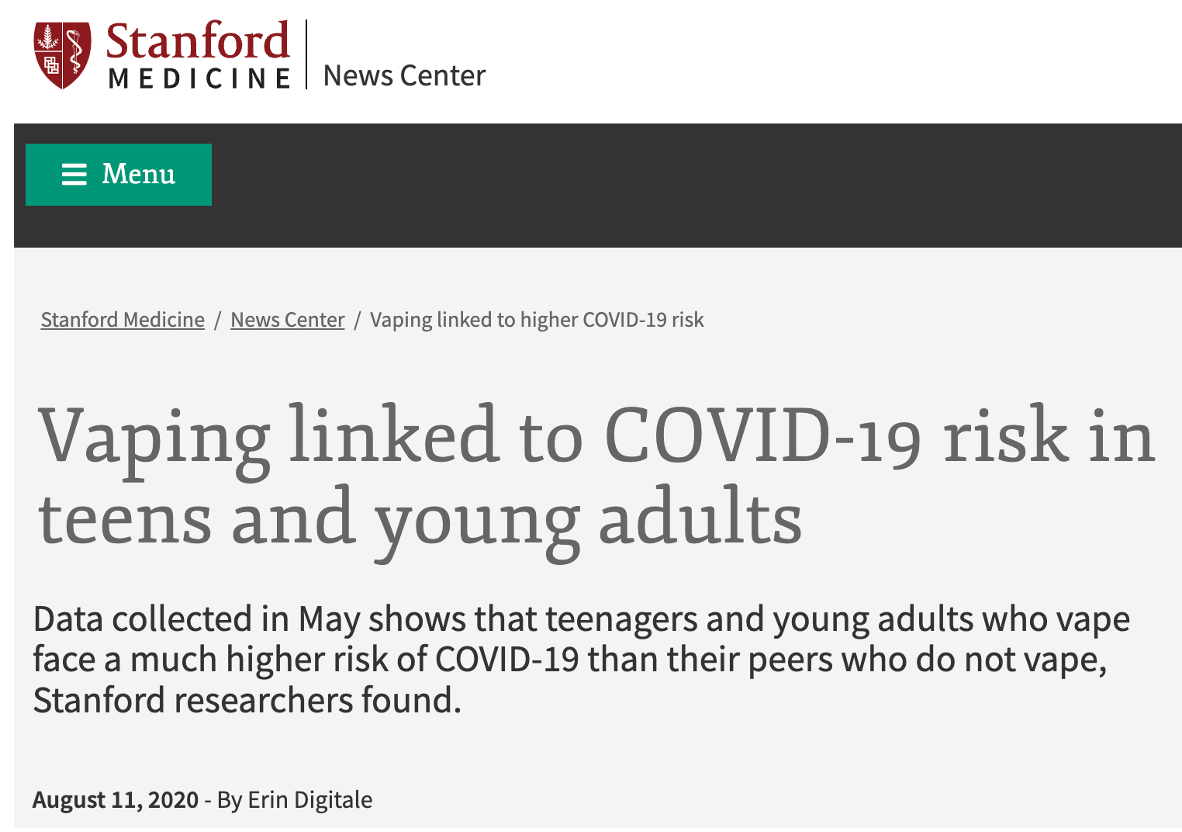 Stanford Medicine article title
