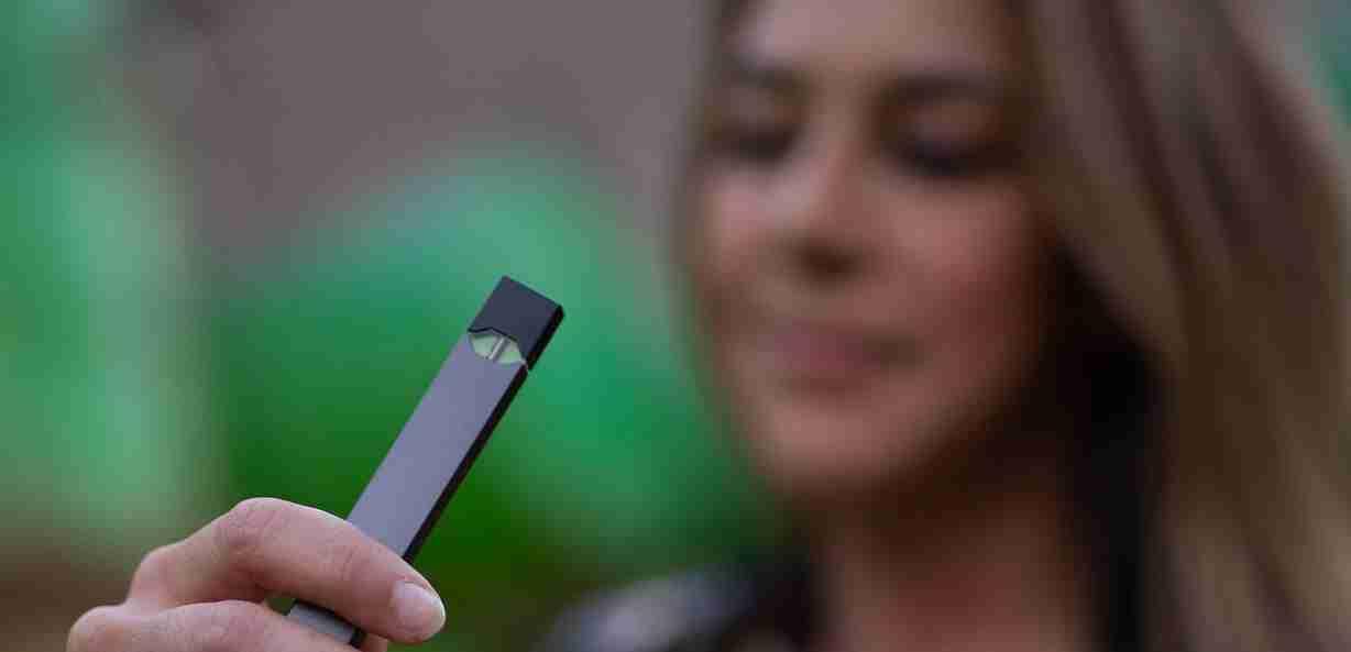 woman vaping