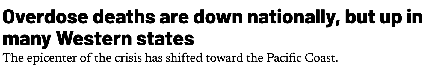 News report headline