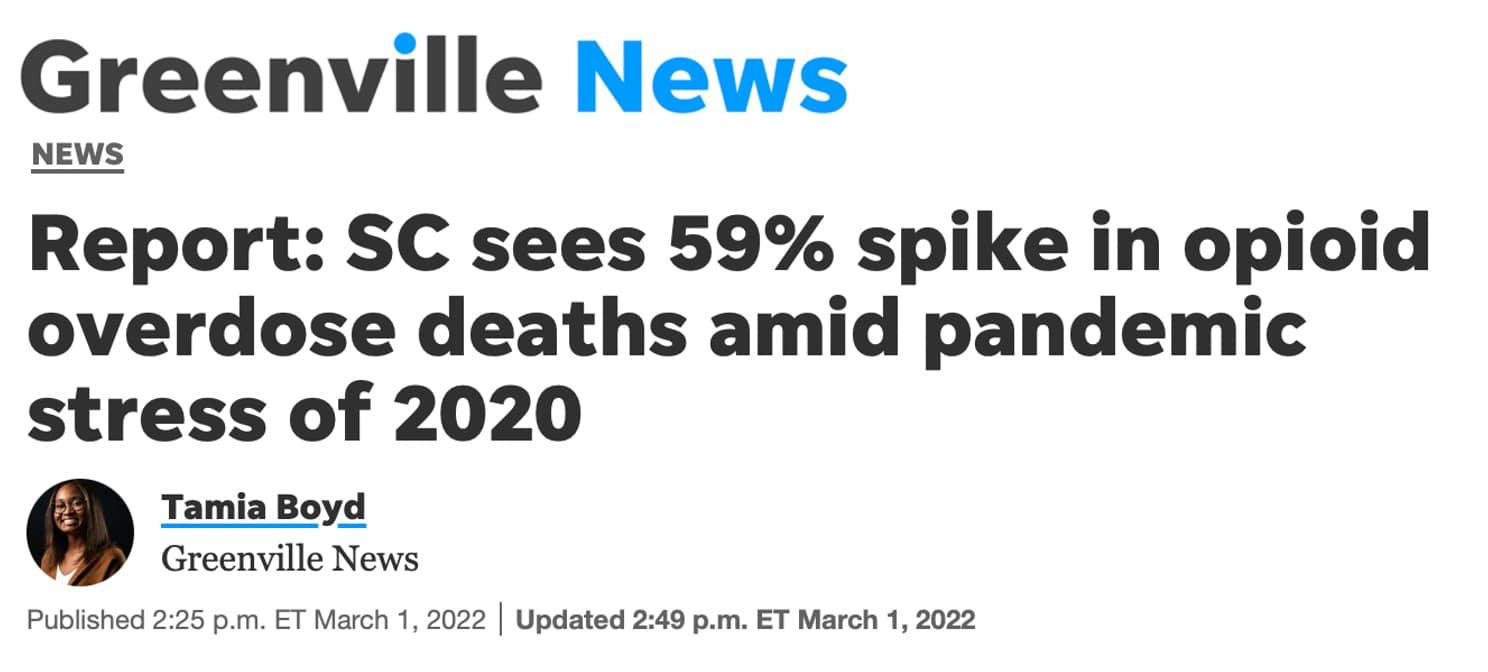 Greenville News headline