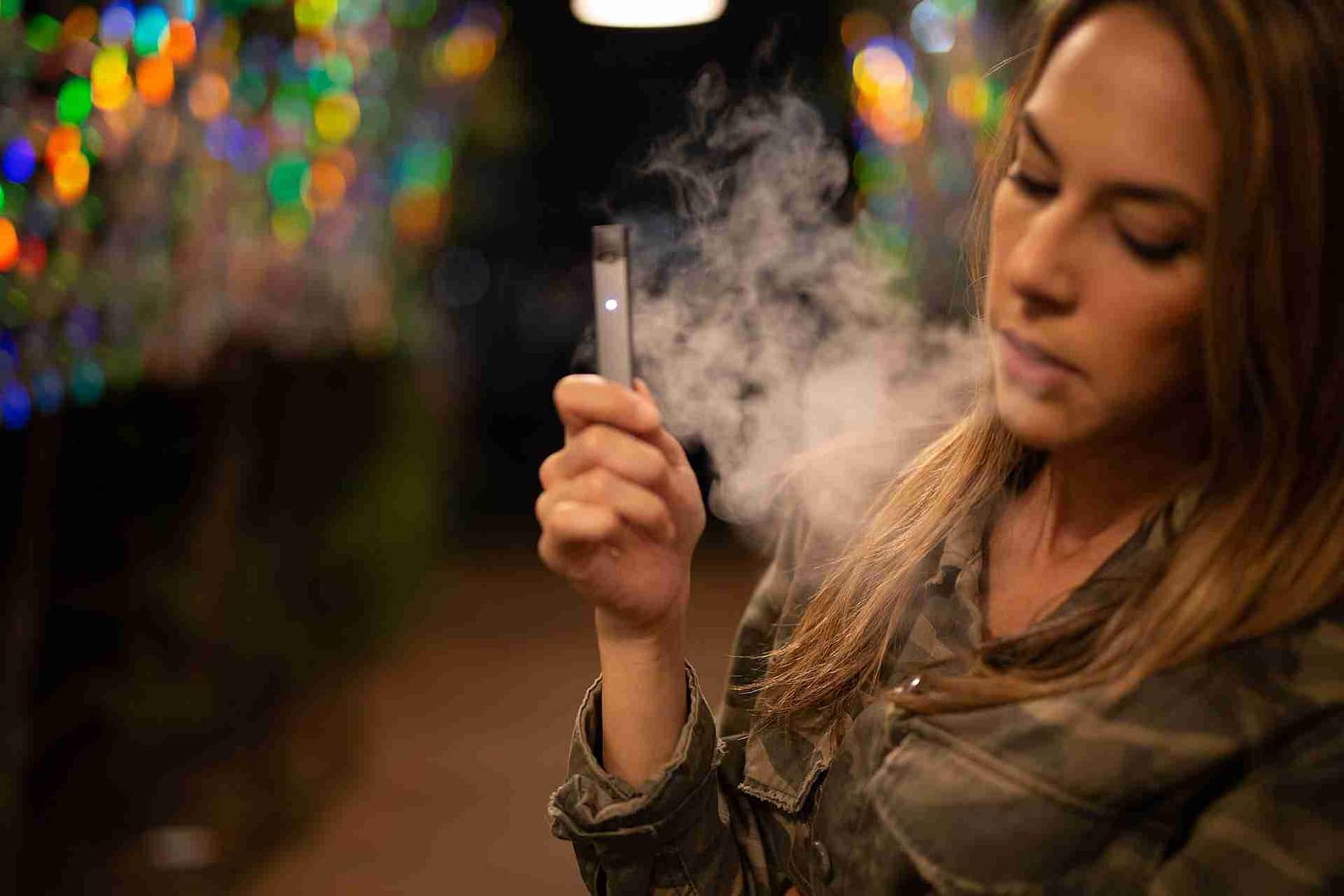 Woman vaping