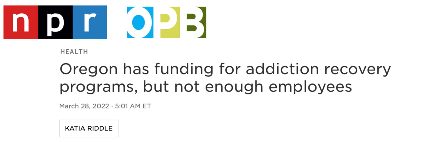national public radio headline