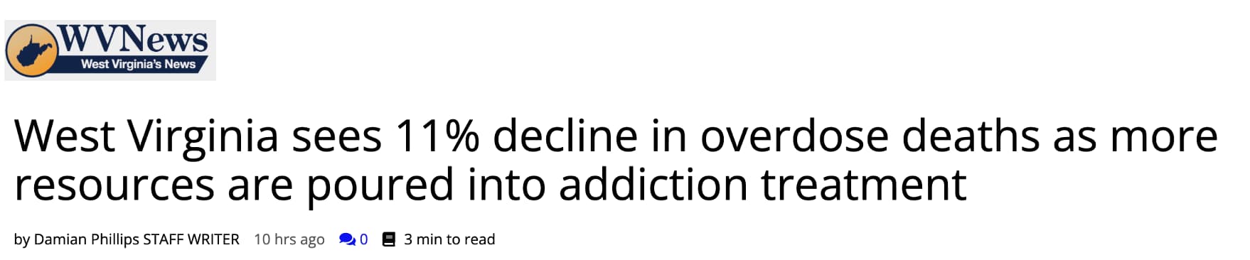 Opioid news headline