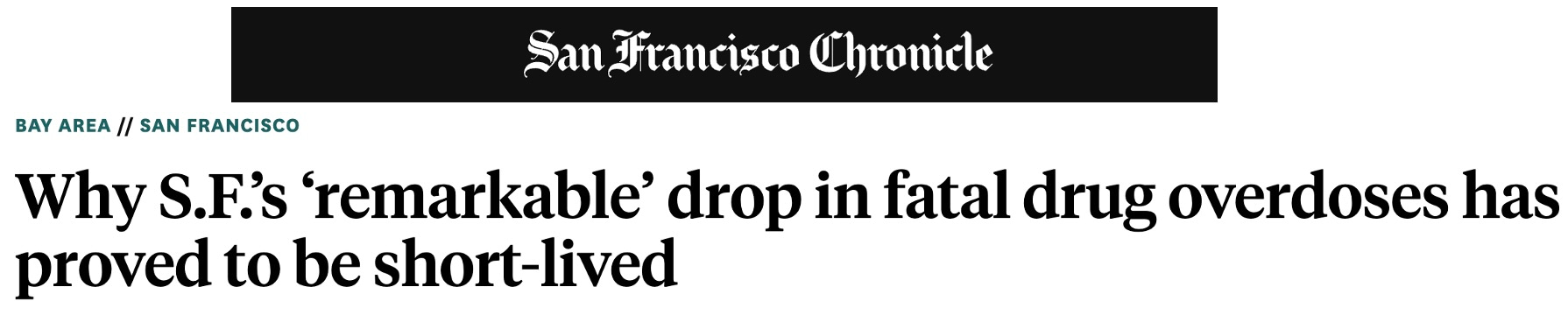 San Francisco Chronicle headline