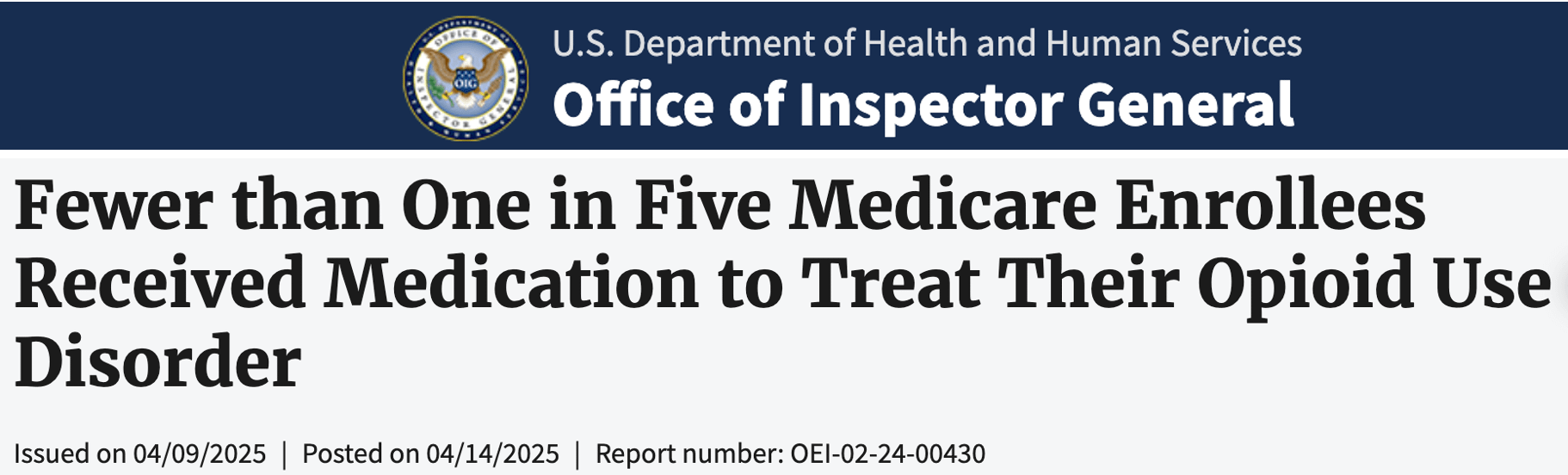 OIG report title