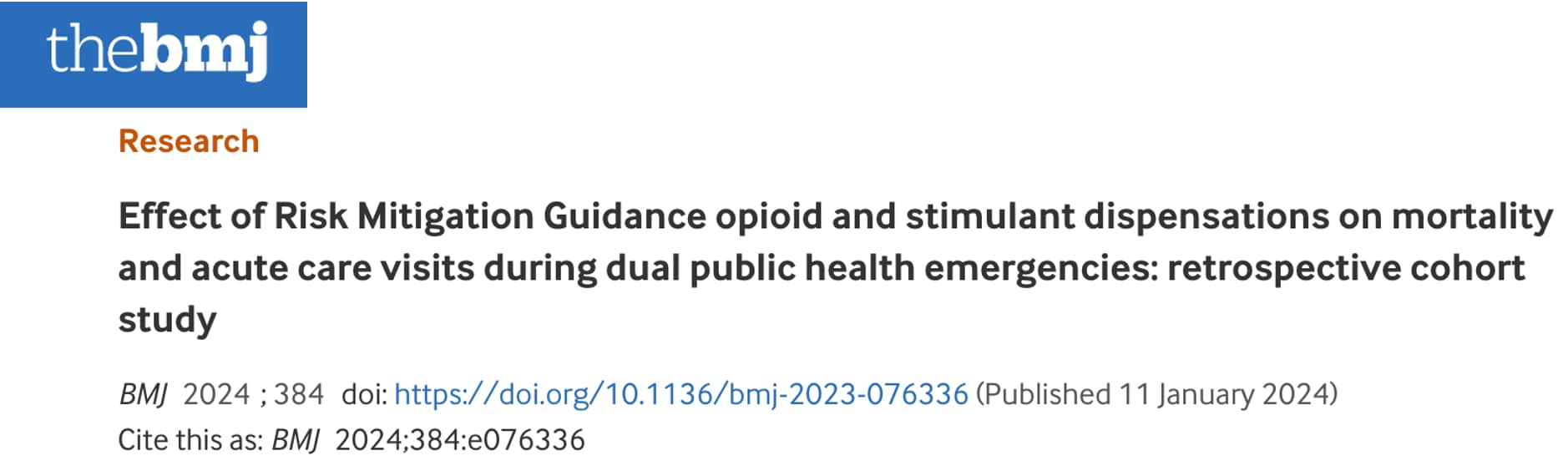 British Medical Journal article title