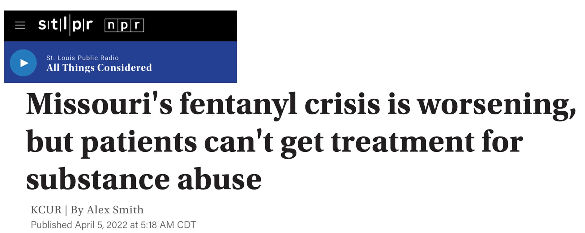 NPR headline