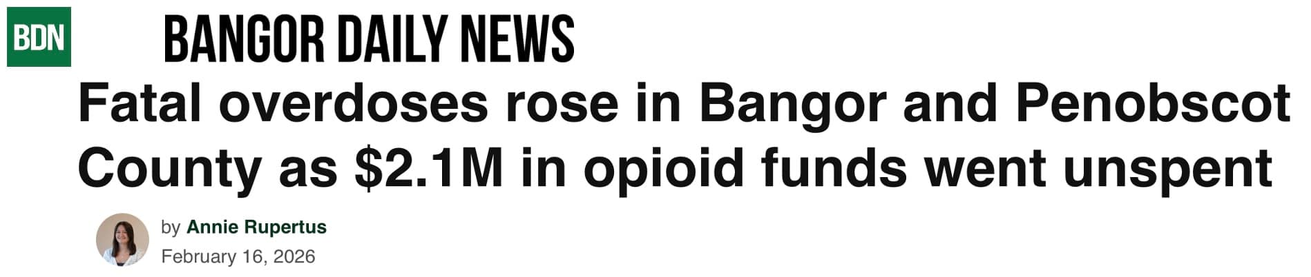 Bangor, Maine news headline