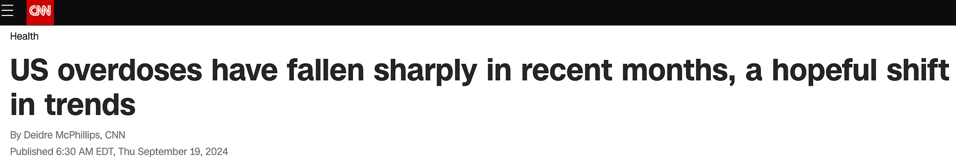 CNN headline