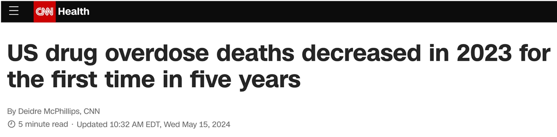 CNN headline