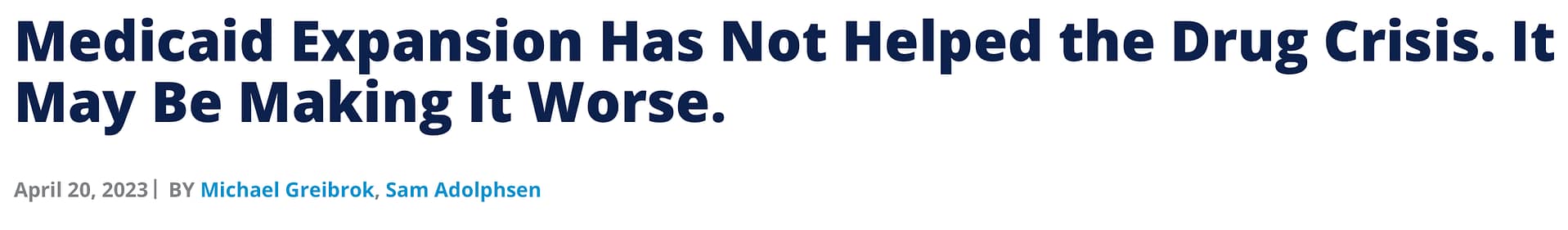 report headline