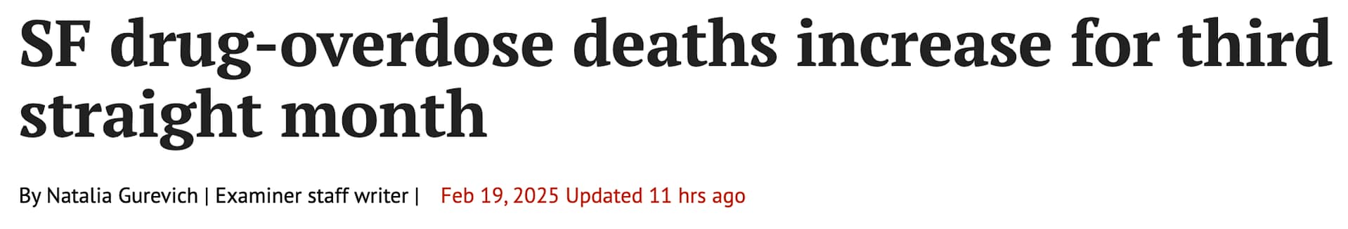 San Francisco news headline
