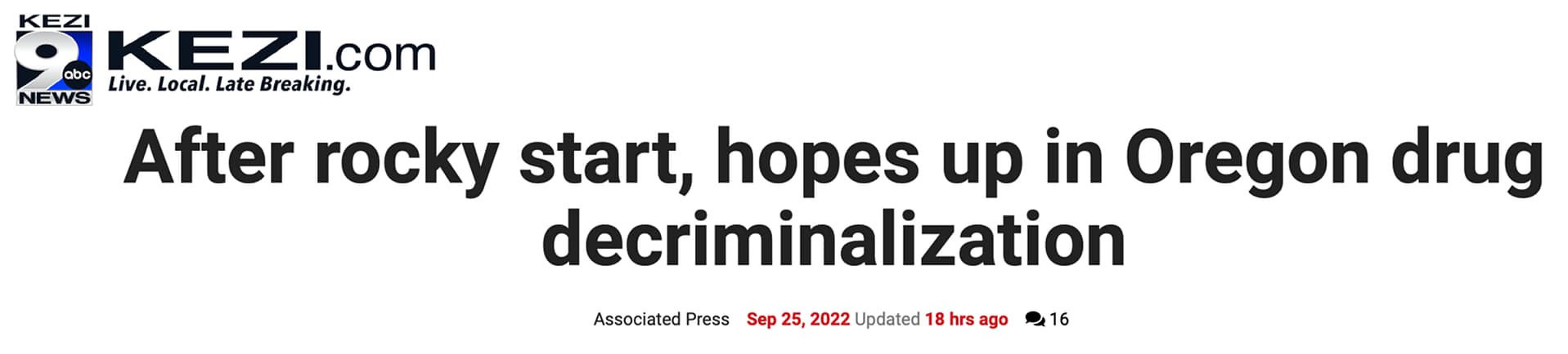 AP story headline