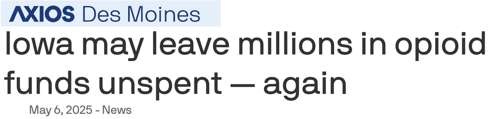 Iowa news headline