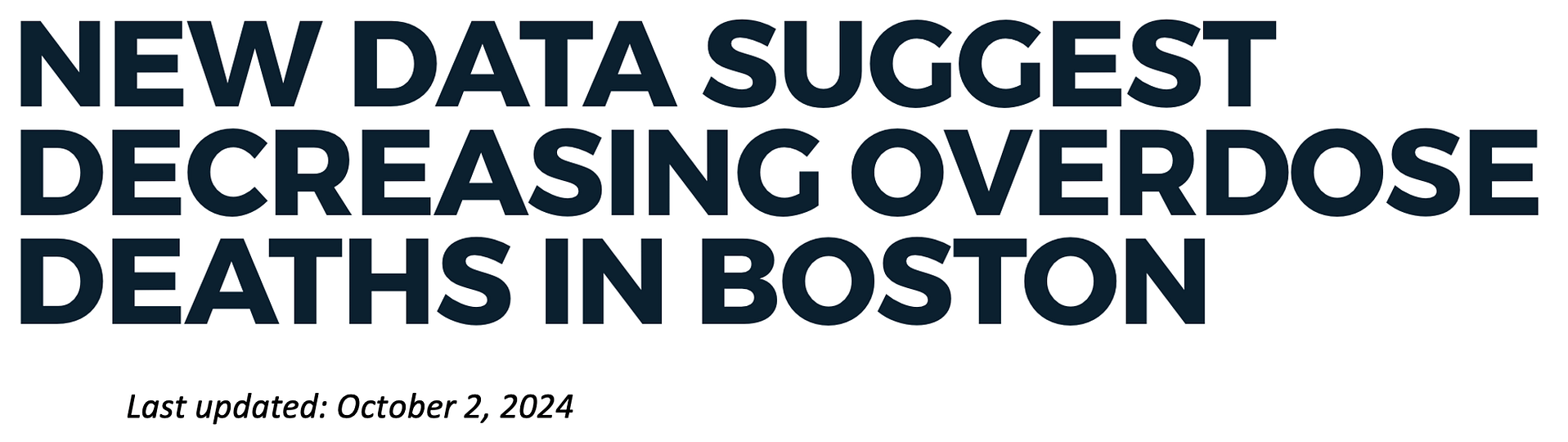 Headline for City of Boston information release