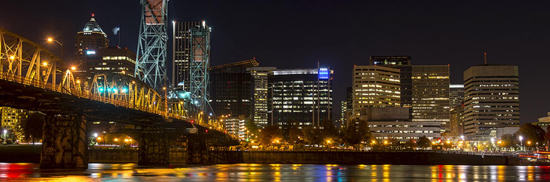 Portland Oregon at night