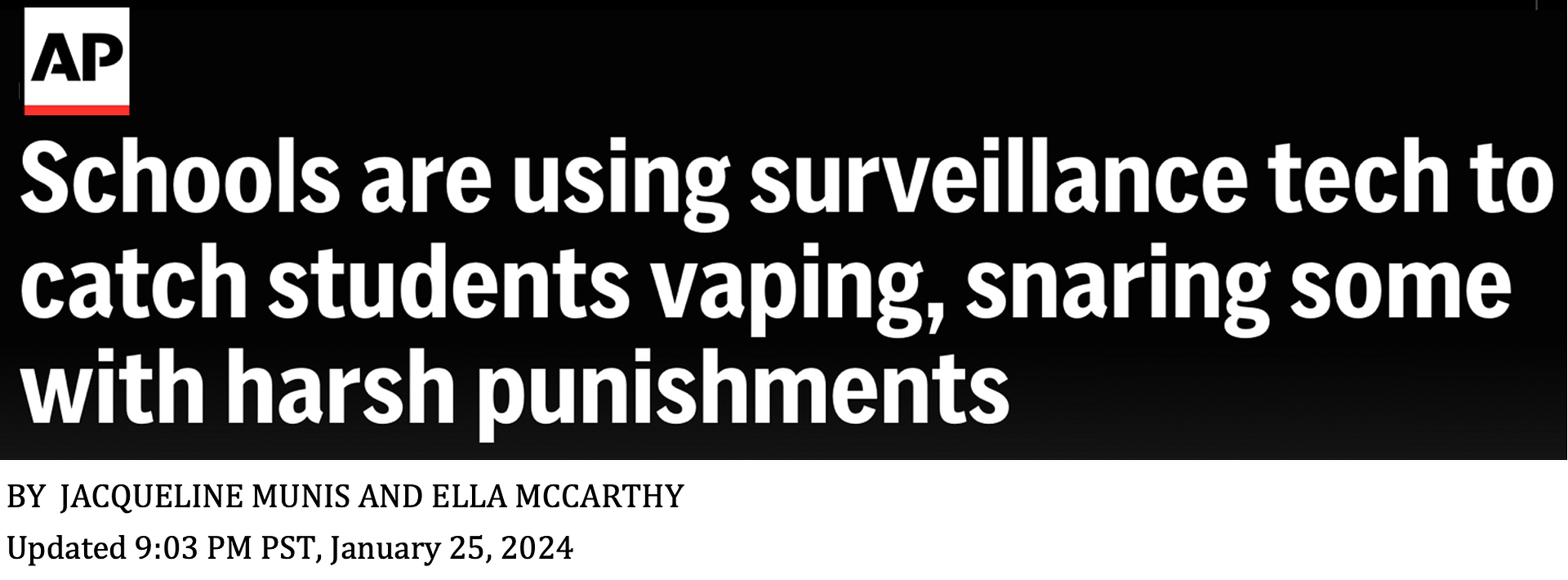 AP News headline
