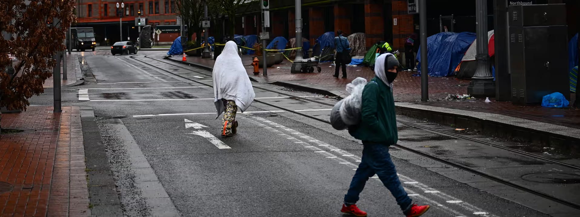 Street scene in Portland Oregon