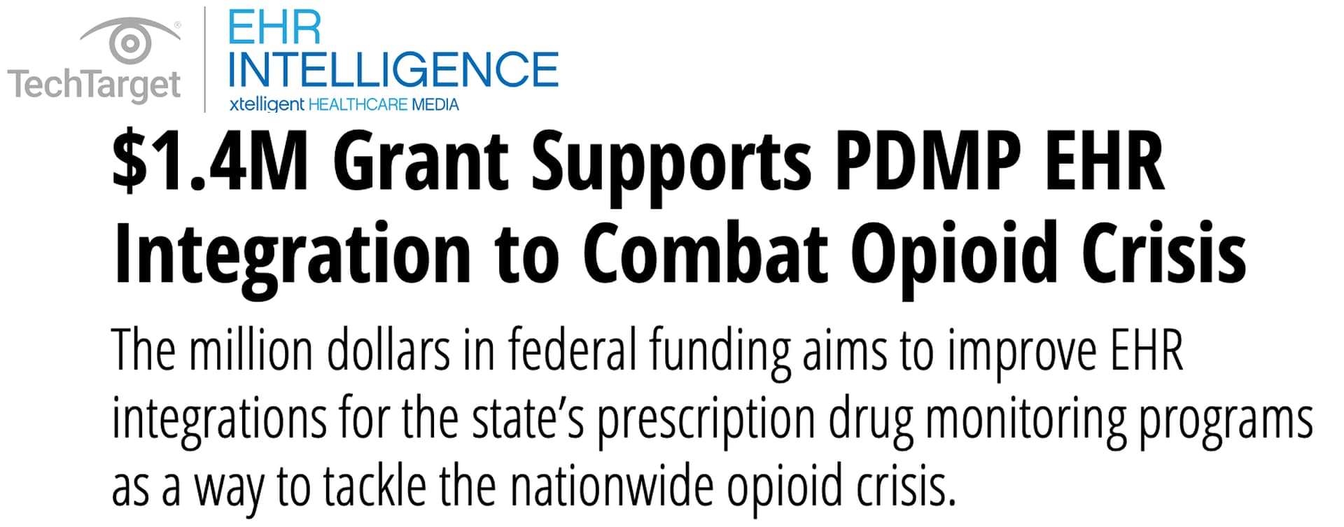 Headline about PDMP integration