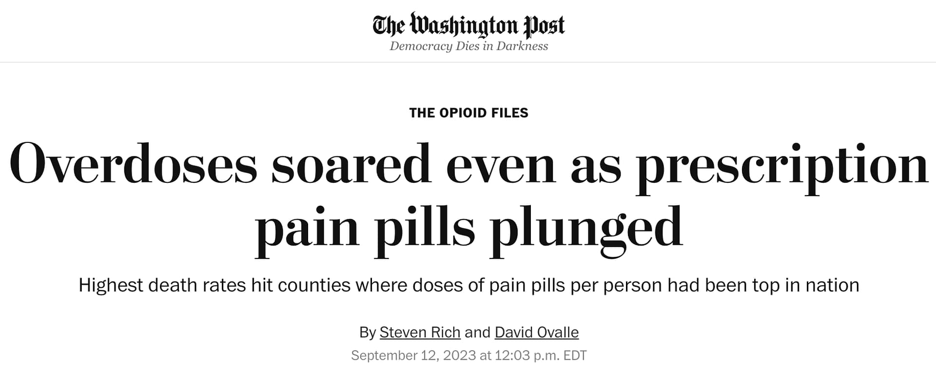 Washington Post headline