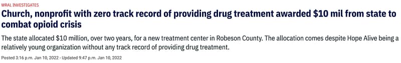 WRAL headline