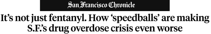 San Francisco Chronicle headline about the opioid crisis
