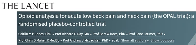 Research report title in The Lancet