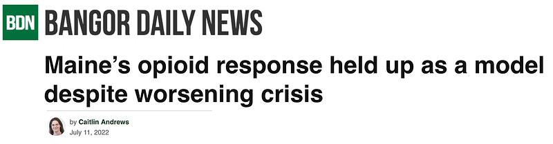 Bangor Daily News headline