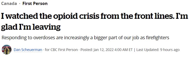 CBC headline