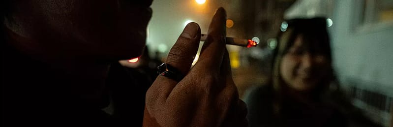 young adult smoking