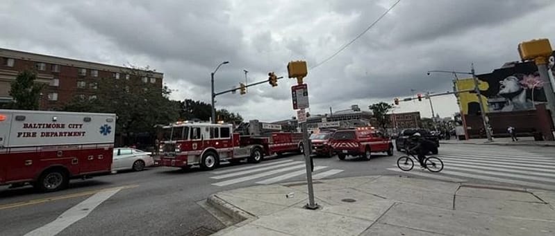 Street scene of mass overdose in Baltimore