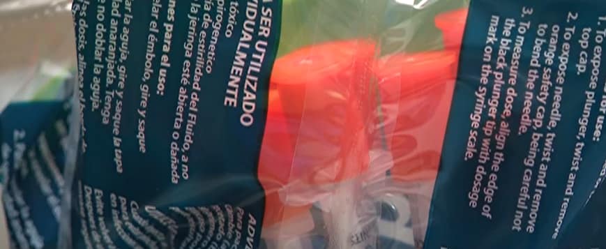 syringes for safe needle use