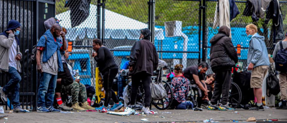 drug users on the street