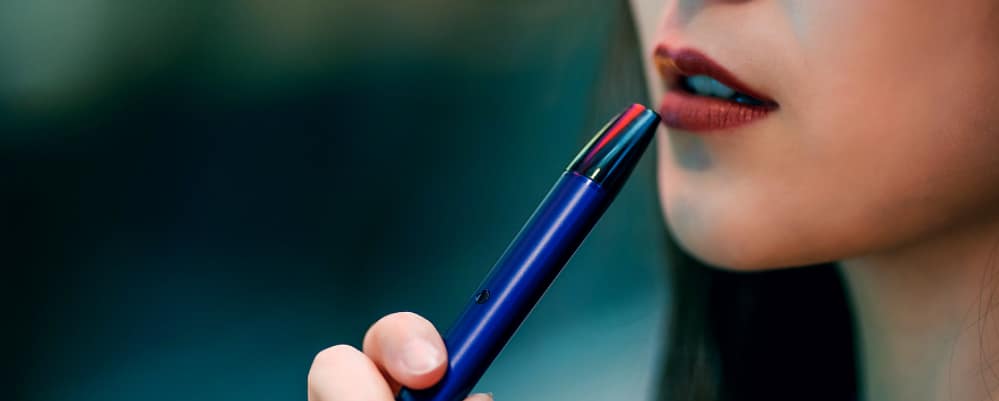 woman vaping