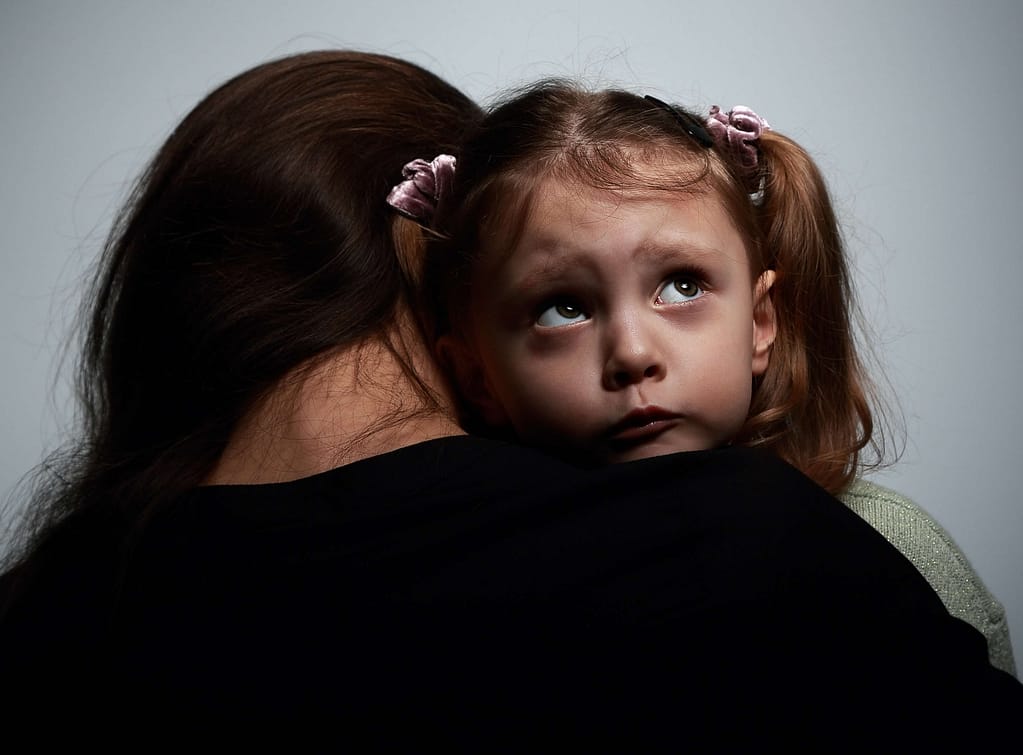 scared child