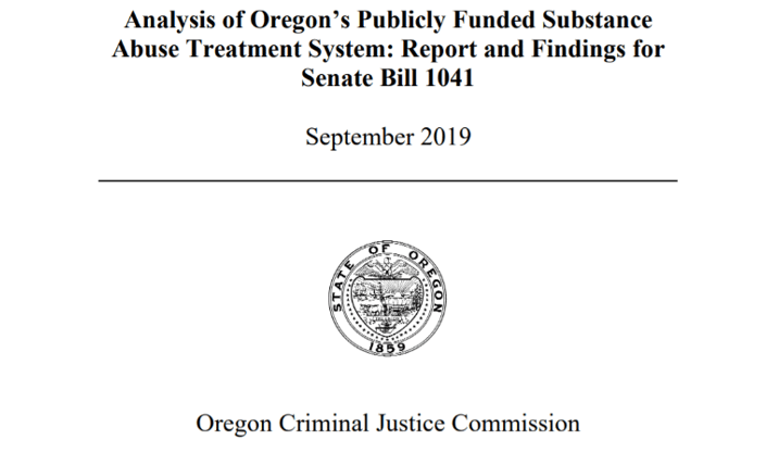 Oregon State Report title page