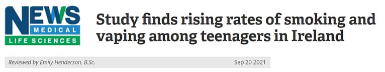 headline about youth cigarette smoking