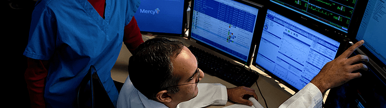 doctors at computer monitors