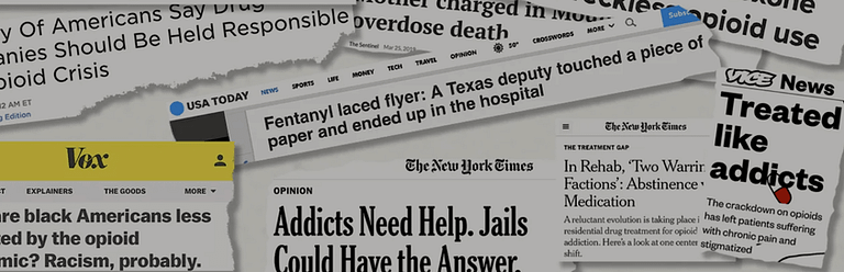media opioid crisis headlines