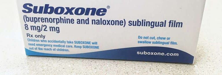 box containing Suboxone sublingual strips