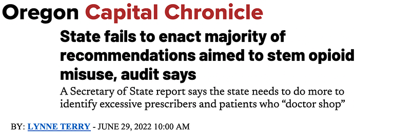 Oregon Capitol Chronicle headline