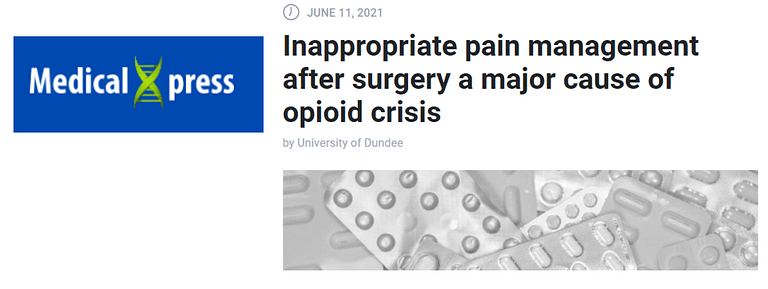 Headline about over prescribing