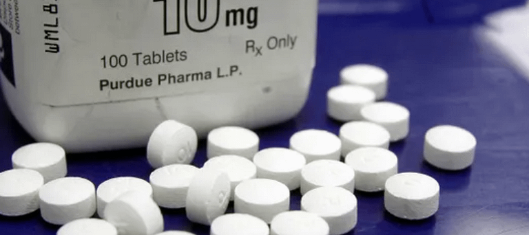 opioid pills outside of bottle