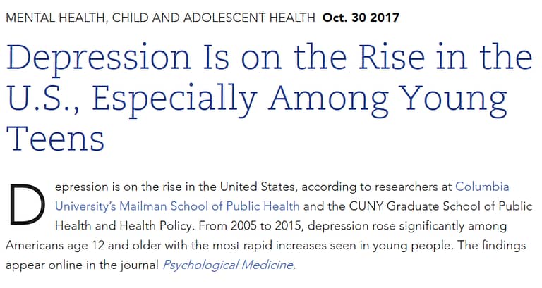 Depression rates 1