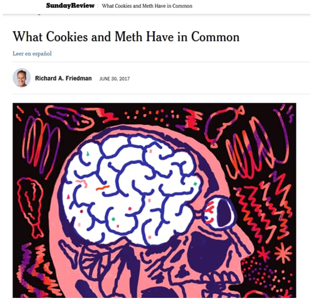 Newspaper headline for story on food use
